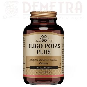 Oligo Potas Plus 100 tavolette di Potassio Gluconato Solgar