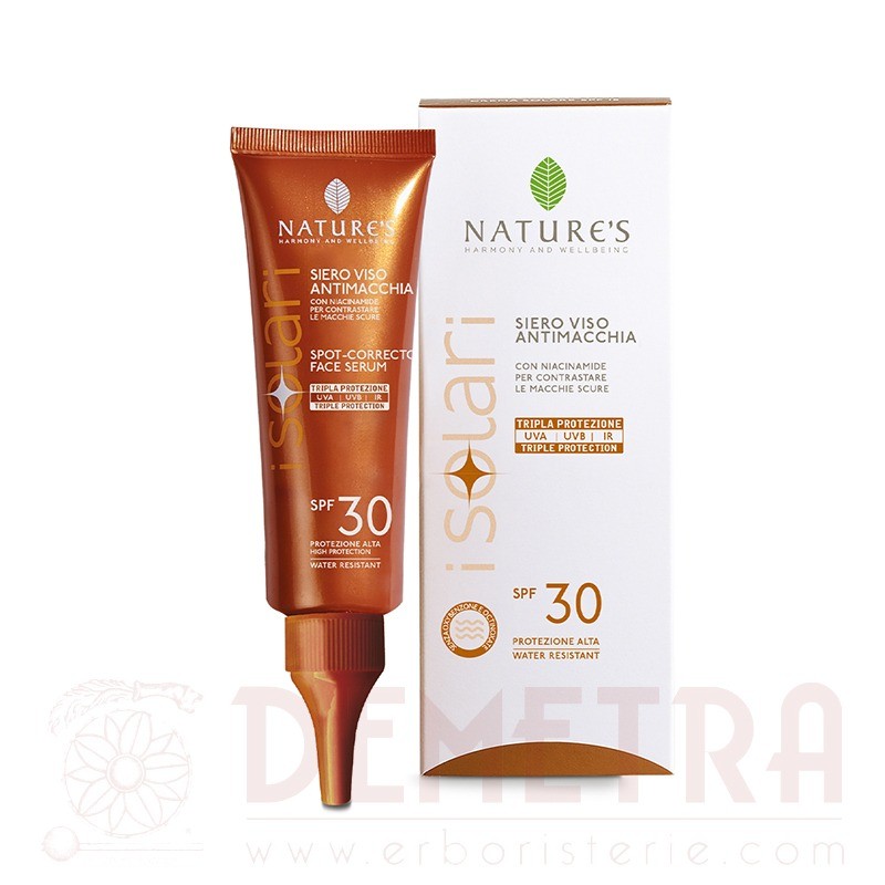 Siero Viso Antimacchia SPF30 illuminante anti-rughe Nature’s - immagine 2