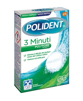 POLIDENT 3 MINUTI 66 COMPRESSE - immagine 2