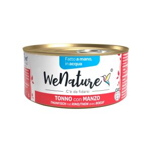 WeNature Tonno con Manzo in Acqua Umido per Gatti