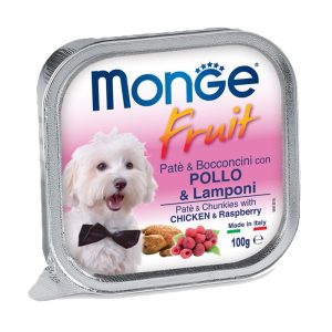 Monge Fruits Pollo e Lamponi per Cani 100gr