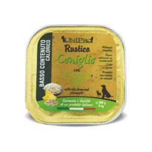 Unipro Rustico Coniglio con Riso, Crusca e Ananas per Cani