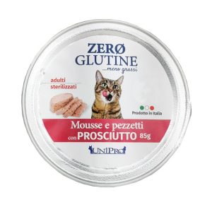 Unipro Mousse e Pezzetti al Prosciutto per Gatti