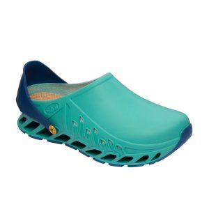 Scholl EVOFLEX Con Plantare Estraibile Tecnologia Memory Cushion Colore Smeraldo/Blue Navy Tag. 42