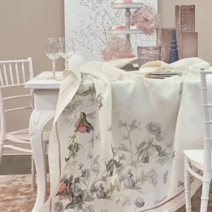 Blumarine Tovaglia in puro lino stampato Liala
