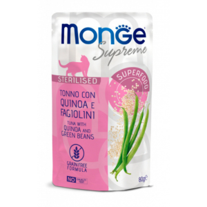 Monge Supreme Sterilized Tonno con Quinoa e Fagiolini per Gatti