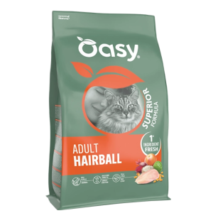 Oasy Adult Hairball al Pollo per Gatto
