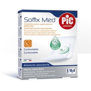 Pic Solution Cerotto Post Operatorio Soffix Med 10x8cm 5 pz