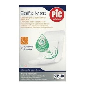 Pic Solution Cerotto Post Operatorio Soffix Med 15x10cm 5 pz
