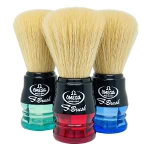 Omega pennello da barba in fibra sintetica S-Brush