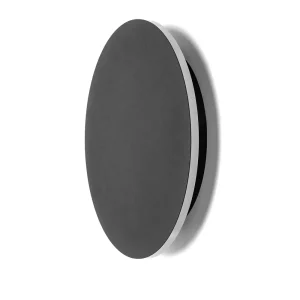 Applique Led da parete Plat 12W rotondo Nero IP20 Bianco freddo 6500K Aigostar
