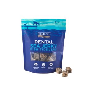Fish4dogs DENTAL SEA JERKY Fish Tiddlers snack per cani