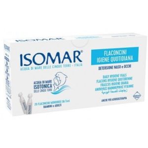 ISOMAR SOLUZIONE ISOTONICA ACQUA MARE IGIENE QUOT 20 FL MONODOSE 5 ML