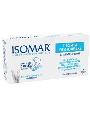 ISOMAR SOLUZIONE ISOTONICA ACQUA MARE IGIENE QUOT 20 FL MONODOSE 5 ML - immagine 2
