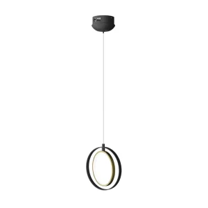 Lampadario Led da soffitto Hole Nero 15W Bianco caldo 2700K Aigostar