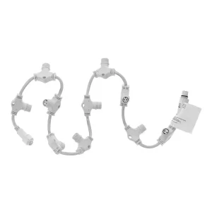 Multiconnettore discesa verticale 10 uscite da 1,3 metri per catena di luci MaxiLed Reflex da esterno Wisdom