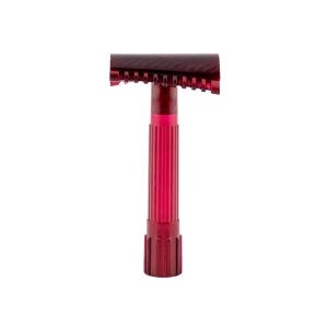 Phoenix Artisan rasoio di sicurezza slant open comb Crimson Ghost