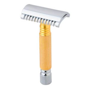Pearl Shaving rasoio di sicurezza SSH-02 Gold guardia aperta