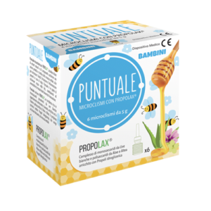 Puntuale 6 microclismi Naturali da 5g con propolax BAMBINI