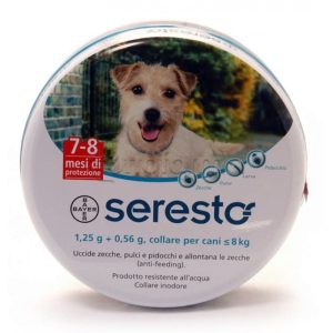 Seresto Collare Cani 1,25 g + 0,56 g < 8 kg