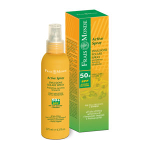 Solari Active Emulsione Solare Spray SPF50 di Frais Monde