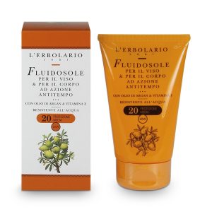 Solari Erbolario Fluidosole Viso Corpo SPF20 di Erbolario