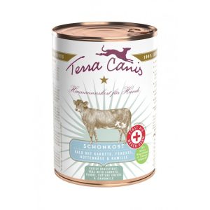 Terra Canis gastrointestinal Vitello con Carote, finocchio, formaggio in fiocchi e camomilla