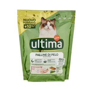 Ultima Cibo per Gatto Croccantini Hairball 440 g