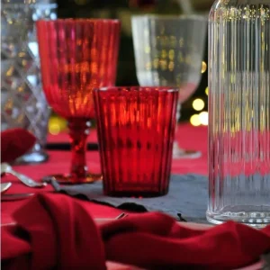 WD SET 2 BICCHIERI COLORATI IN ACRILICO ROSSO